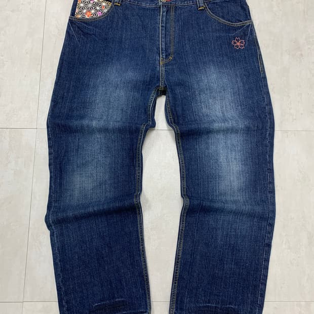 오리엔탈 디테일 데님 팬츠 #170