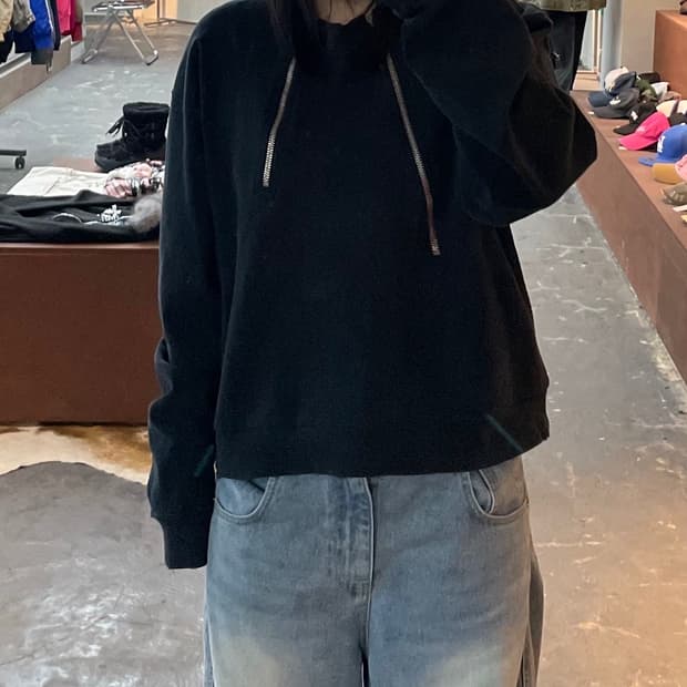 네펜데스 디테일 지퍼 스웻셔츠 H1786