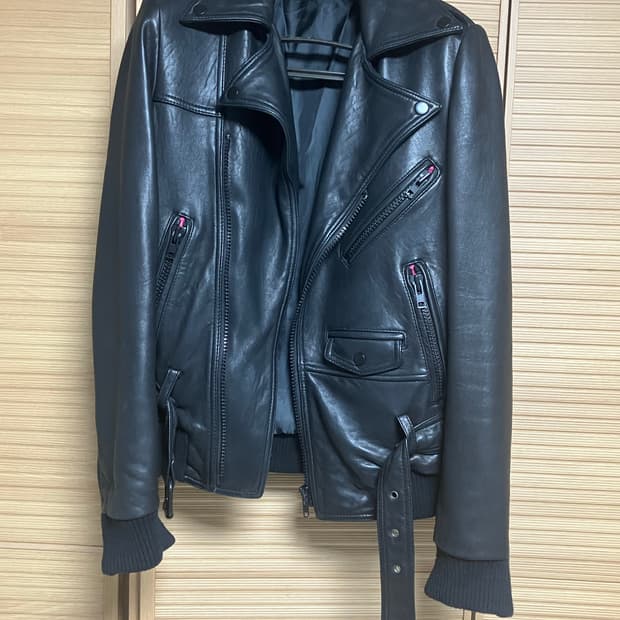 저스티스 모티브 양가죽자켓