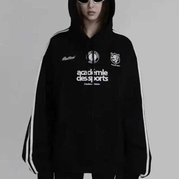 배드블러드 ADS 빈티지 후드 - 블랙 M