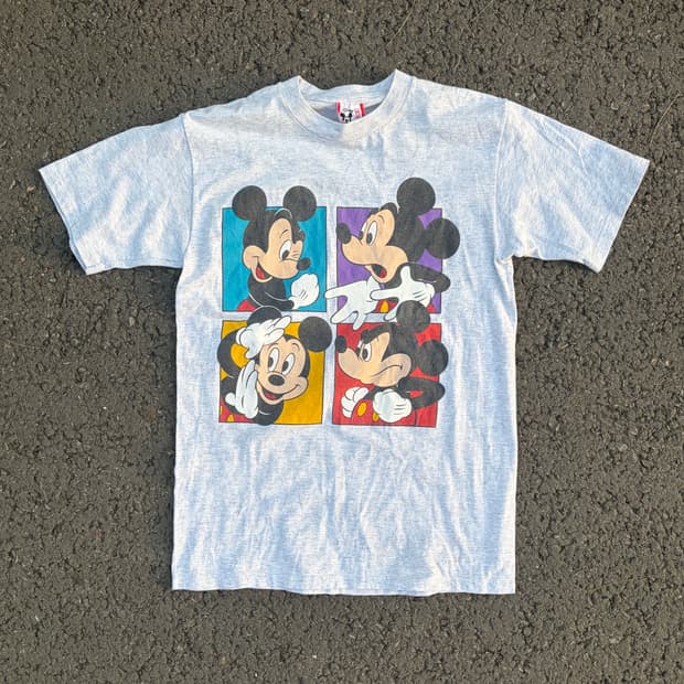 90s 디즈니 미키마우스 usa 티셔츠 disney