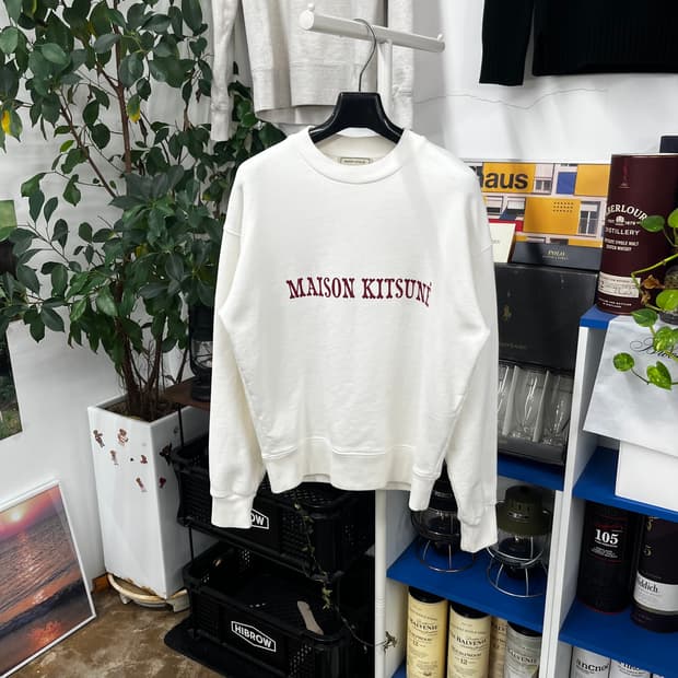 메종키츠네 우먼 맨투맨 S