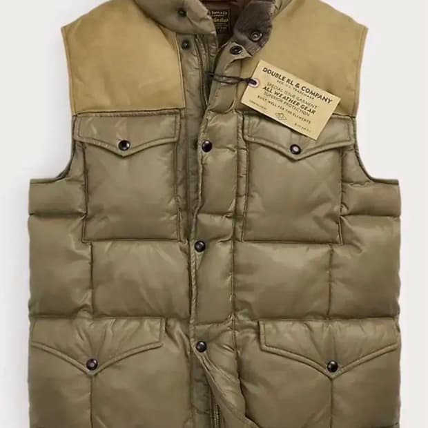 더블알엘 패딩 베스트. 패딩조끼 S 
