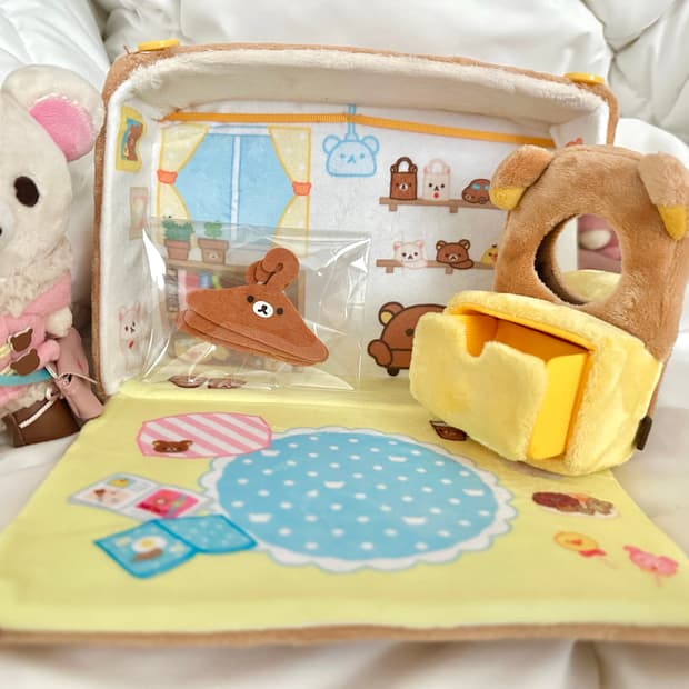 산엑스 희귀 리락쿠마 방 언제든지 함께 인형 촬영 화장대 풀세트