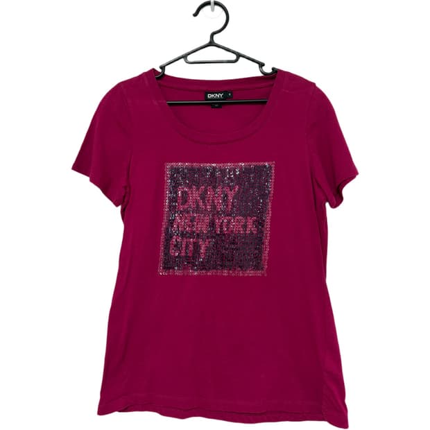 DKNY 스팽글 반팔티