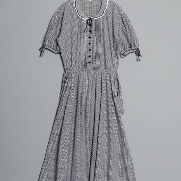 KANEKO ISAO Check Cotton Dress