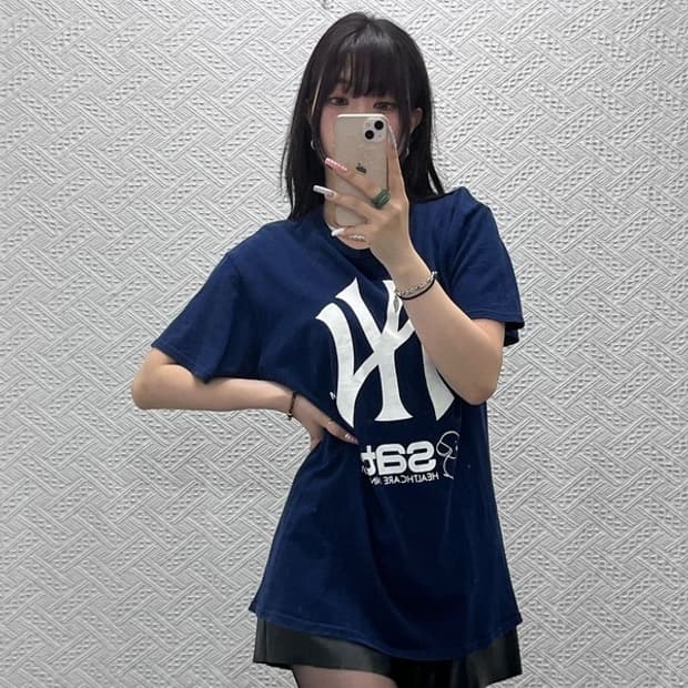 멕시코 뉴욕양키스 사토제약 캐주얼 프린팅 반팔티 M C13228