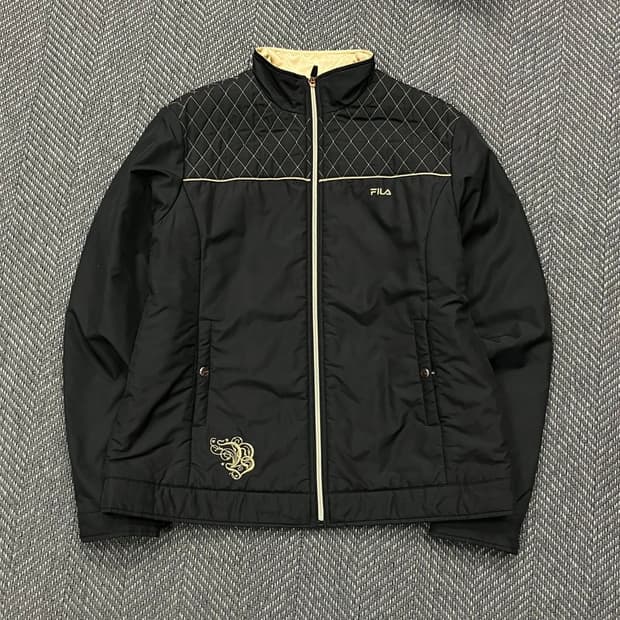 FILA y2k 검금 퀼팅 점퍼 v5041