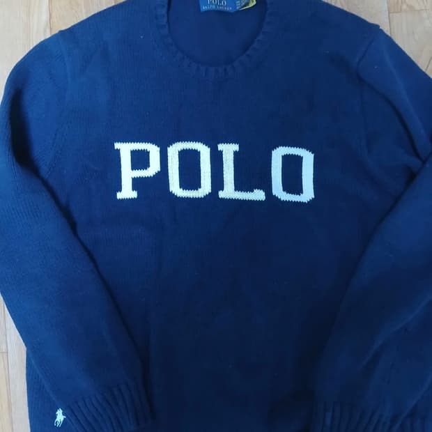 폴로 랄프로렌 로고 니트 스웨터 XXL