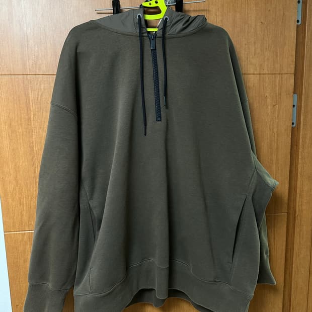 [3XL/L] 유니클로 +J 질샌더 하프집 후드 조거 바지 셋업