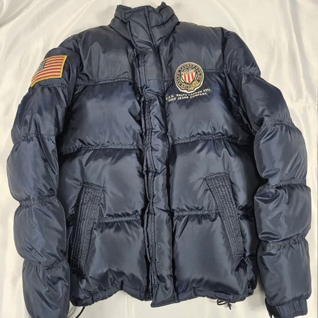 폴로 성조기 패딩