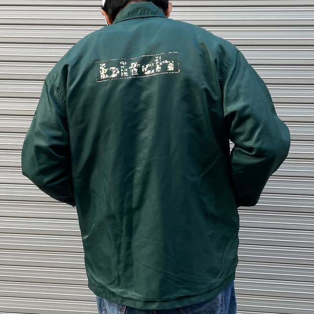 90s Bitch skateboards Green Coach Jk