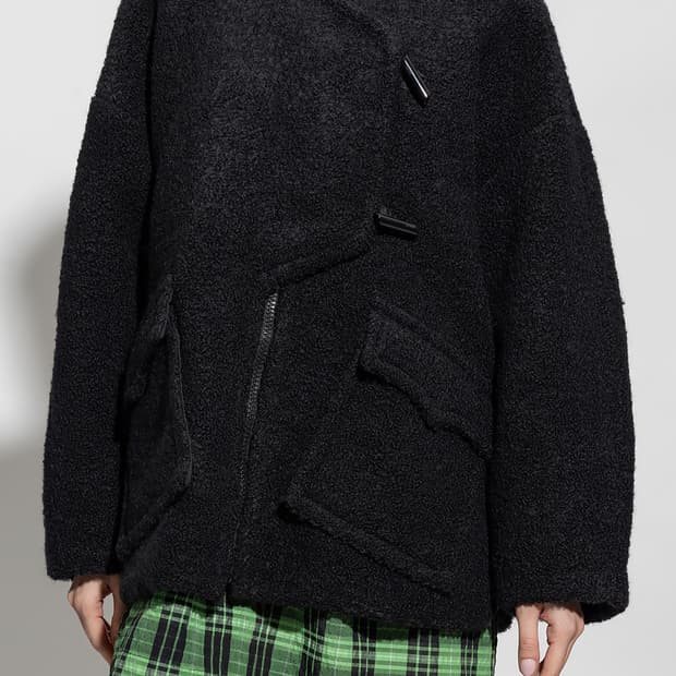 GANNI 가니 부클 울 자켓