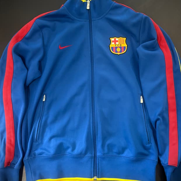나이키 FC바르셀로나 트랙탑 져지 L