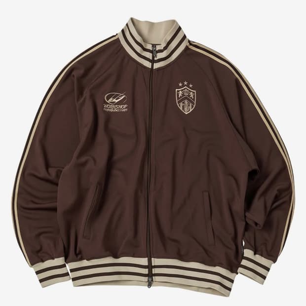 트래블 져지 트랙 자켓 브라운