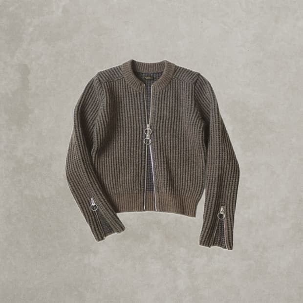 KAPITAL WOOL SHORT 가디건 올리브