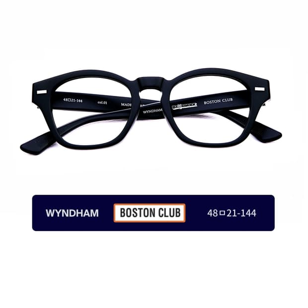 Boston Club, Wyndham 48mm, Matt black 48