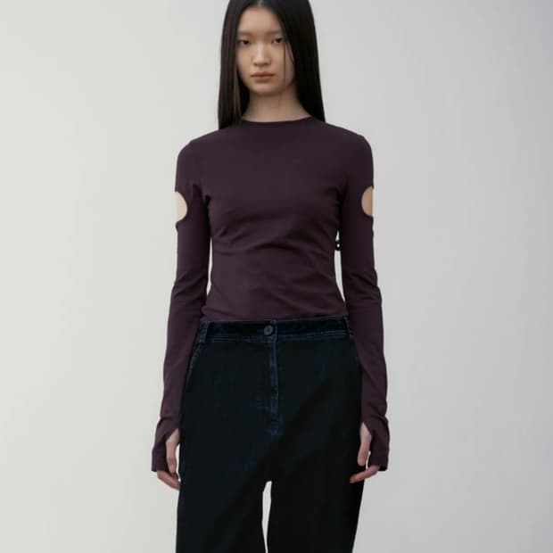 로우클래식 long sleeve_dark purple