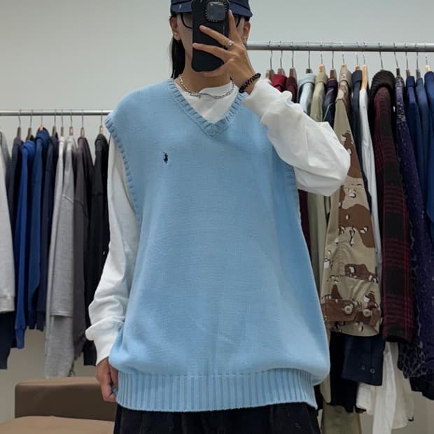 폴로 랄프로렌 니트 베스트