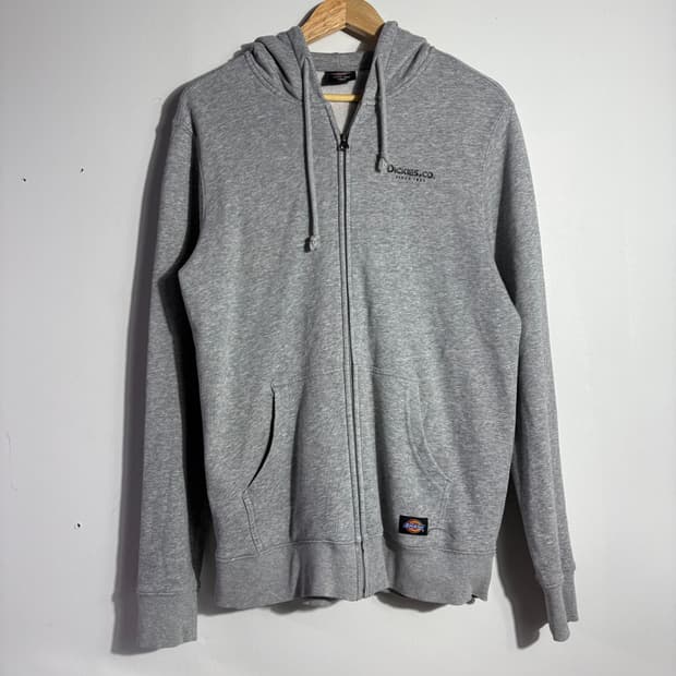 디키즈 그레이 로고 후드집업 (무료배송)