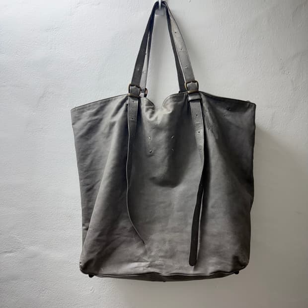 메종 마르지엘라 스티치 레더 숄더백