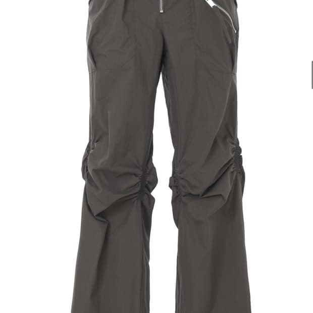 EXPOSURE ZIP DETAIL PANTS (UNISEX) CHARC