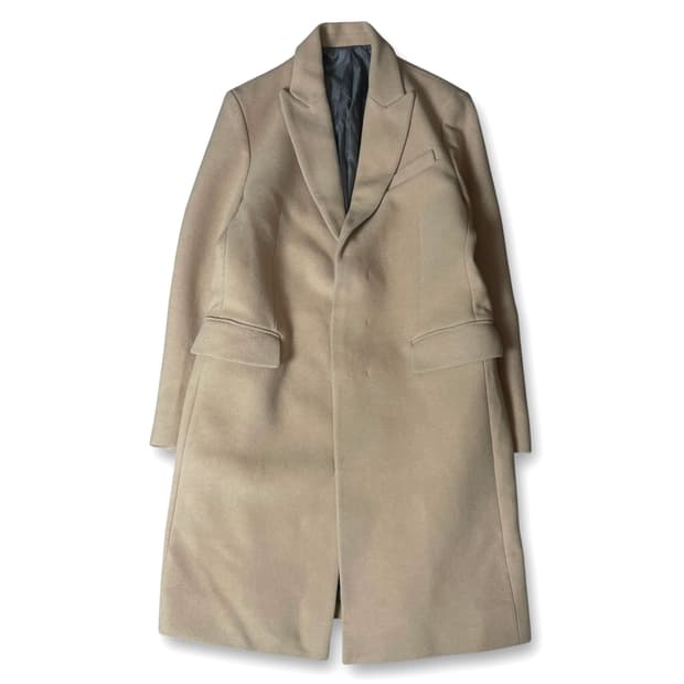 에잇세컨즈 연베이지 롱 싱글 코트 M