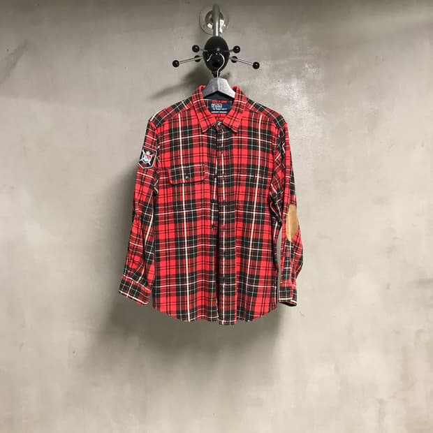 폴로 랄프로렌 체크 셔츠 레드 L