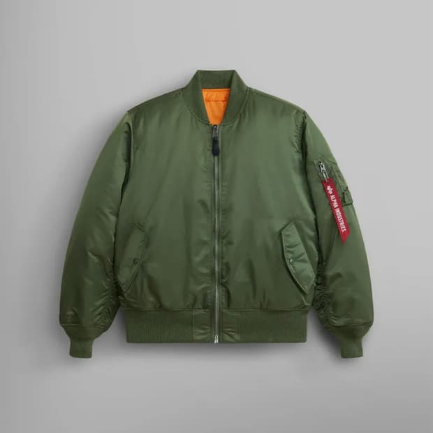 알파인더스트리 MA-1 size m sage green
