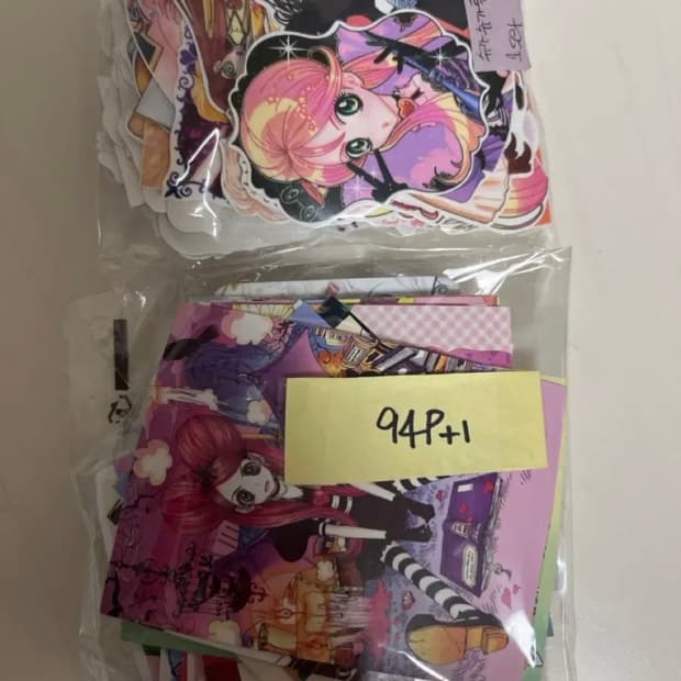 슈가슈가룬)인스컷+애니 도무송 세트