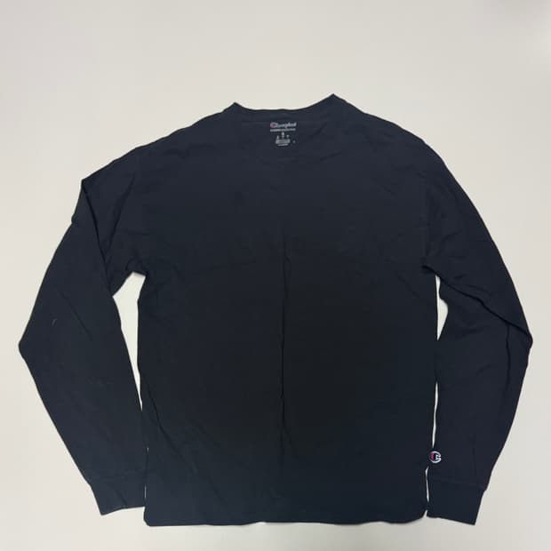 챔피온 트레이닝 긴팔 티셔츠 M 블랙 롱슬리브