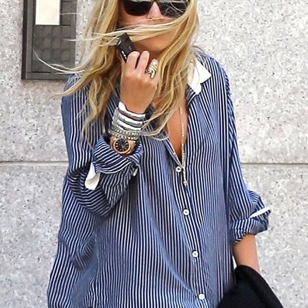 Raf Simons Stripe R Logo Shirt