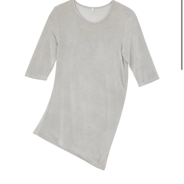 티크 teak VISCOSE DRAPE TOP (SILVER) 탑
