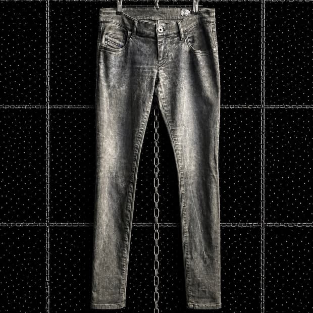 Diesel 블루워싱 그레이 슬림데님