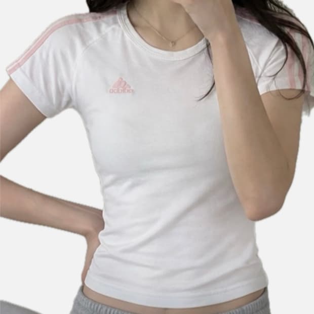 아디다스 슬림핏 대장 반팔티