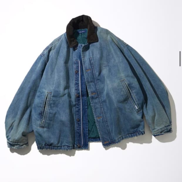 노티카 [JP Line]데님 블루종 - L (인디고블루)