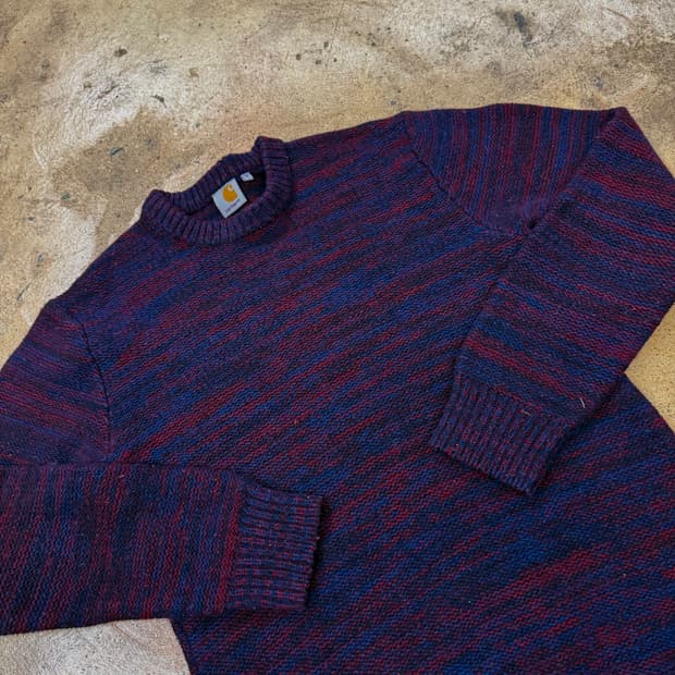 칼하트 퍼플 니트 