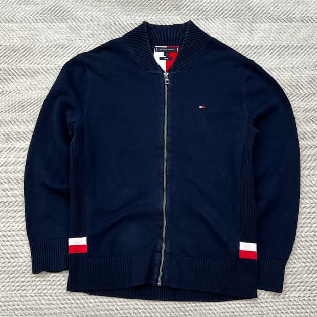 타미힐피거 니트집업 r2435
