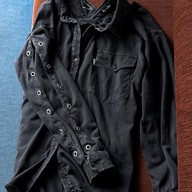 Irregular design wide collar cotton jers