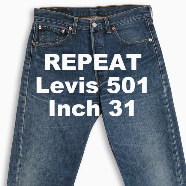 빈티지 리바이스 501 진청 90s 31 인치 LV50132448