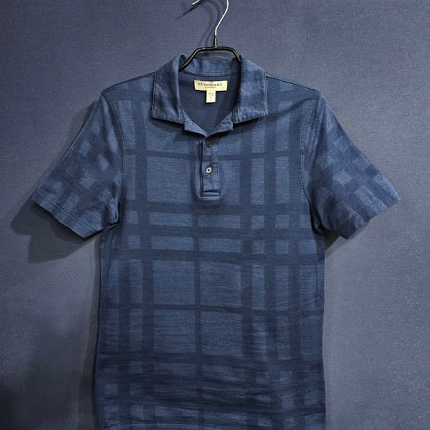 버버리 스트라이프 체크 남성 슬림핏 90 카라반팔티 