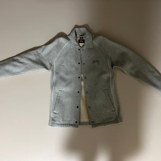 스투시 x 챔피온 윈드스토퍼 스웨트 코치 자켓