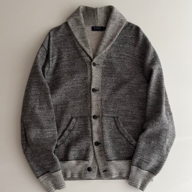 폴로 랄프로렌 그레이 숄카라 가디건 XL