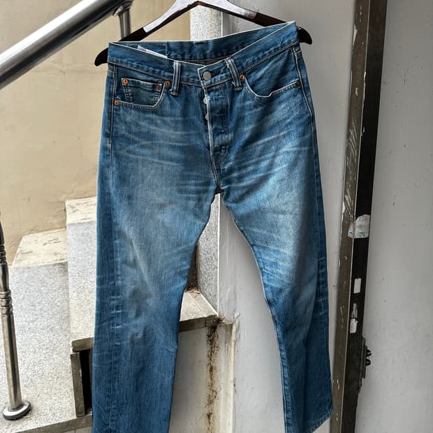 Levi’s 501 워싱 데님 팬츠 mexico w29