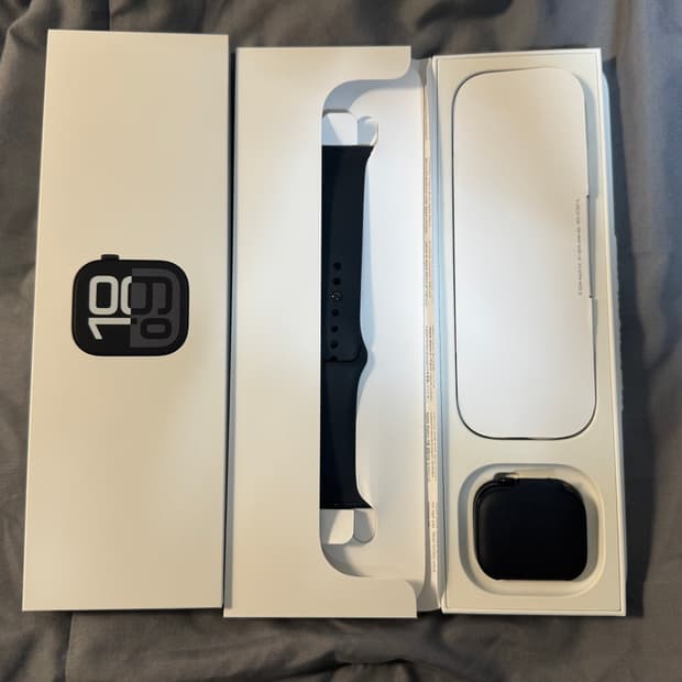 애플워치10 42mm 블랙 