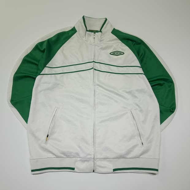 CL983 XL 엄브로 00s 풋볼컬처 화이트그린 트랙자켓