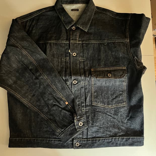 캐피탈 14온즈 데님 1ST 원 워시 자켓 인디고