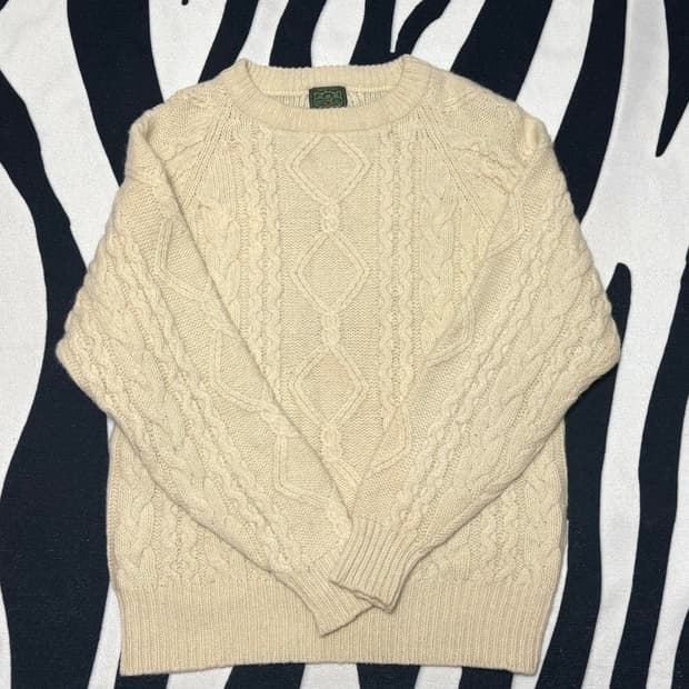 빈티지 꽈배기 니트 