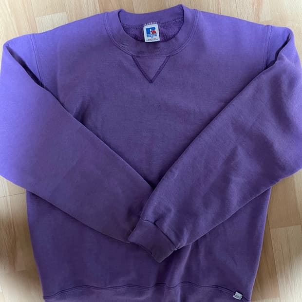 러셀 애슬레틱 90s 빈티지 스웻셔츠 바이올렛 색상