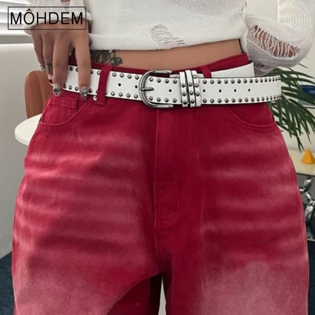 [Unisex]찡 스터드 웨스턴 가줏벨트